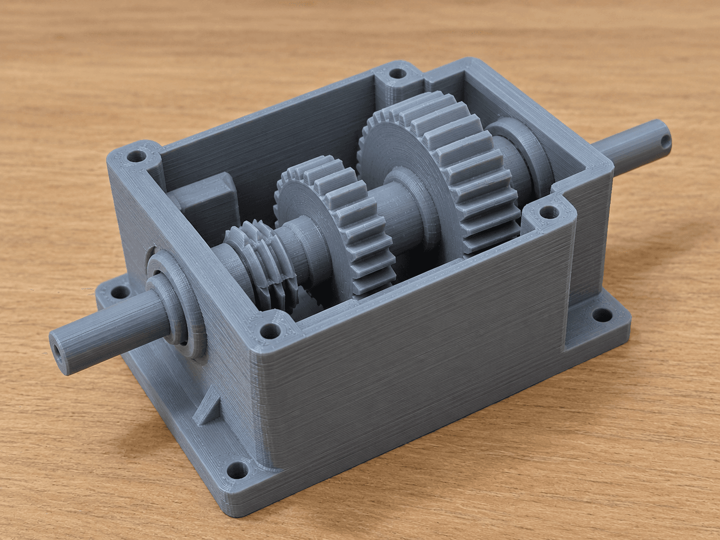 3D printed gearbox assembly