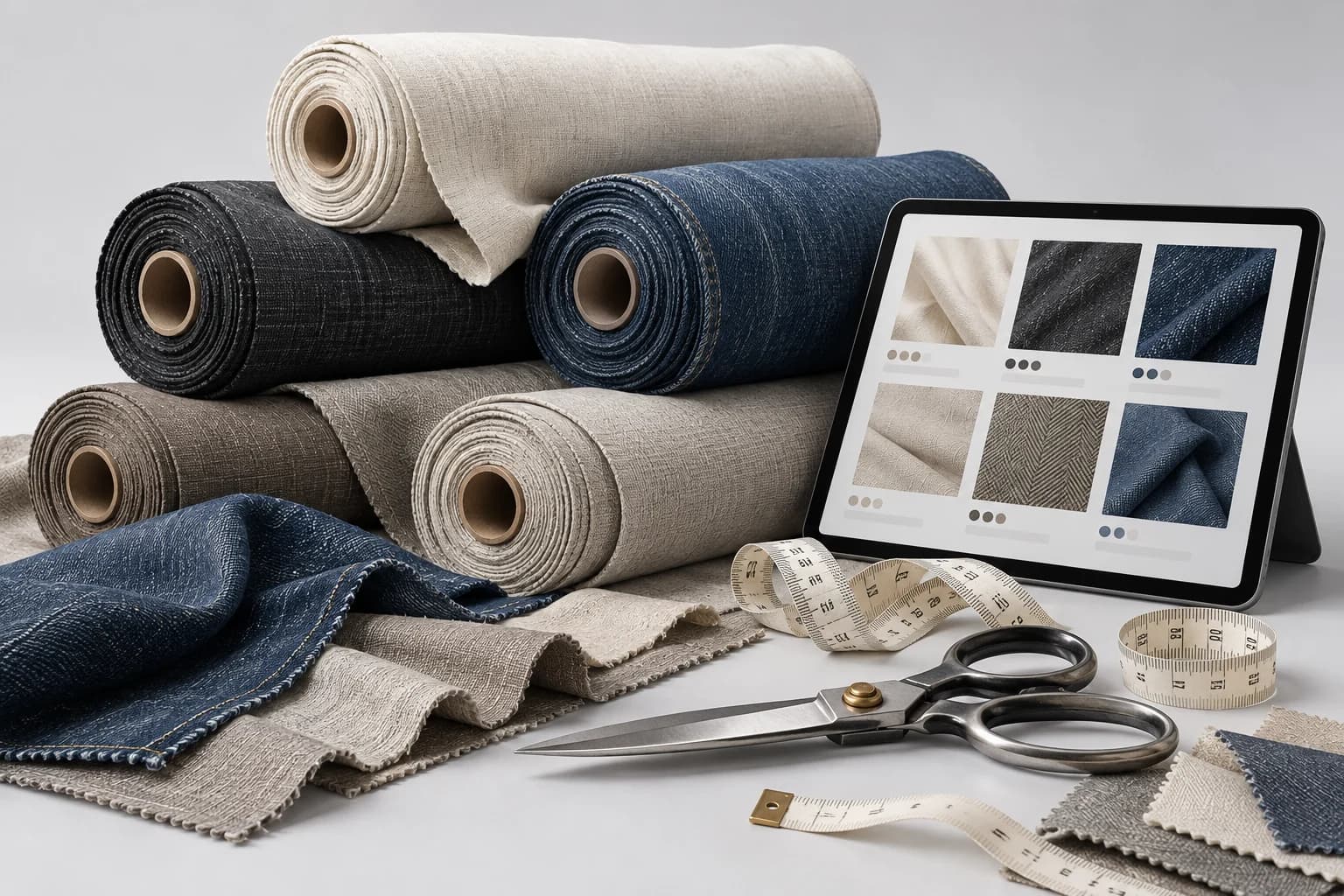 Concept illustration for Fashion Talk Textile & Manufacturing platform