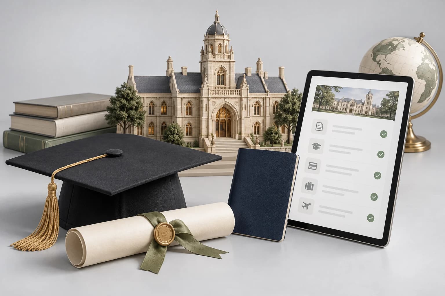 Concept illustration for Nexus Consultancy: study-abroad application platform